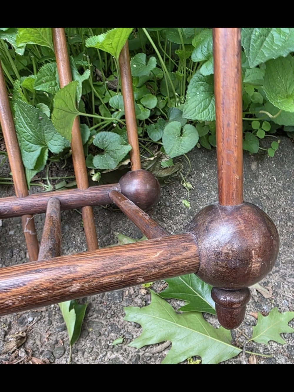 Victorian Stick And Ball Magazine Hat Rack